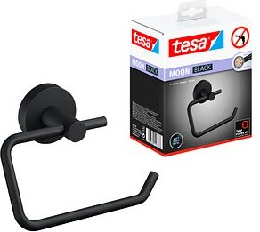 tesa Toilettenpapierhalter MOON schwarz, 1 St.