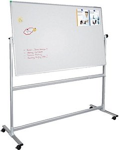 FRANKEN mobiles Whiteboard U-Act! Line® 150,0 x 100,0 cm weiß emaillierter Stahl