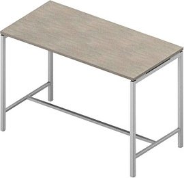 Quadrifoglio Konferenztisch Creo beton rechteckig, 4-Fuß-Gestell weiß, 160,0 x 80,0 x 107,0 cm