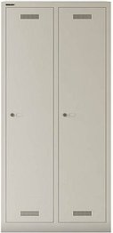 Thumbnail - BISLEY Spind MonoBloc ML08D1 lichtgrau ML08D1645, 2 Schließfächer 81,0 x 50,0 x 170,0 cm