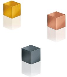 Thumbnail - SIGEL C5 "Strong" Magnete farbsortiert, Metall 1,1 x 1,1 x 1,1 cm, 3 St.
