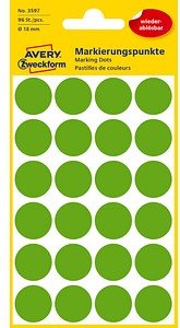 Thumbnail - AVERY Zweckform Klebepunkte 3597 grün Ø 18,0 mm, 96 St.