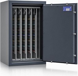 ISS safe4key Schlüsseltresor grau mit 600 Haken, Doppelbartschloss, 50,0 x 42,0 x 80,0 cm, 1 St.