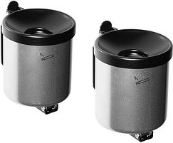 TKG Rondo junior Wandaschenbecher silber, 2 St.