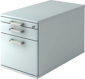 HAMMERBACHER Solid TC20 Rollcontainer lichtgrau 3 Auszüge 42,8 x 80,0 x 51,2 cm