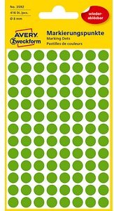 Thumbnail - AVERY Zweckform Klebepunkte 3592 grün Ø 8,0 mm, 416 St.