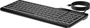 HP 400 Blacklit Tastatur kabelgebunden schwarz