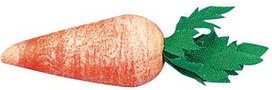 Thumbnail - Rayher Dekoartikel orange Karotte aus Watte Ø 1,8 cm, 10 St.