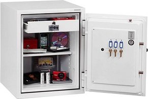 phoenix Tresor Fire Fighter mit Feuerschutz signalweiß 50,0 x 50,0 x 64,0 cm