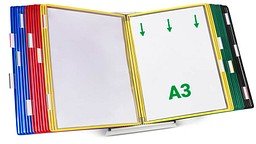 tarifold Sichttafelsystem 433309 DIN A3 farbsortiert mit 30 St. Sichttafeln, 1 St.