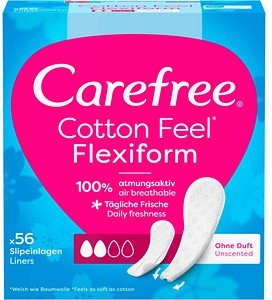 Carefree Slipeinlagen Cotton Feel Flexiform, 56 St.