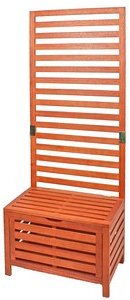 Garden Pleasure Gartenbank Concord 985177 braun Holz 76,0 cm