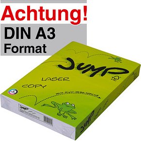 JUMP Kopierpapier COPY/LASER DIN A3 80 g/qm 500 Blatt