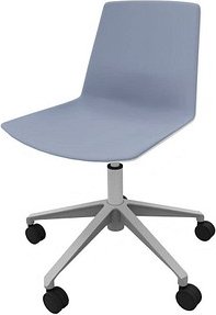 Quadrifoglio Besucherstuhl Clue OCLUEA01 BA B01/014 blau, weiß Stoff, 1 St.