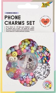folia Perlen-Set Phone Charms Set mehrfarbig