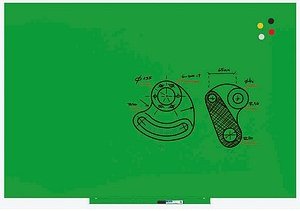 rocada Whiteboard Skinwhiteboard 100,0 x 150,0 cm grün Stahl