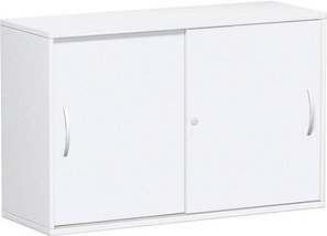 geramöbel Schiebetürenschrank Flex, S-312253-WW weiß 1 Fachboden 120,0 x 42,5 x 79,8 cm