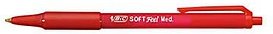 BIC Kugelschreiber SOFT Feel rot, Schreibfarbe: rot, 12 St.