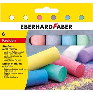 Thumbnail - EBERHARD FABER Straßenmalkreide farbsortiert 6 St.