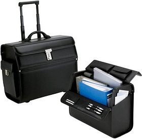 Alassio Pilotenkoffer MONDO Lederimitat schwarz 46,0 x 22,0 x 38,0 cm