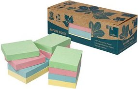 inFO Recycling Haftnotizen 5653-88BOX farbsortiert, 12 Blöcke