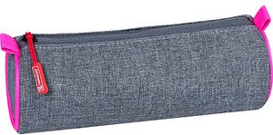BRUNNEN Schlampermäppchen Stone neonpink/grau, 22,0 x 8,0 cm