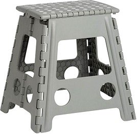 Zeller Tritthocker grau 1 Stufe, H: 39,0 cm