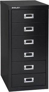 Thumbnail - BISLEY MultiDrawer™ L296 Schubladenschrank schwarz 6 Schubladen 27,8 x 38,0 x 59,0 cm, 1 St.