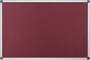 Bi-Office Pinnwand Feuerhemmend 150,0 x 120,0 cm Textil rot