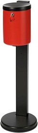 TKG Rondo Maxi Standaschenbecher rot abschließbar, 1 St.