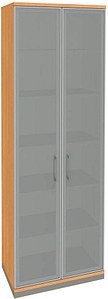 fm Aktenschrank Oldenburg, 4260429767939 buche, Acrylglas satiniert 5 Fachböden 80,0 x 44,2 x 222,1 cm