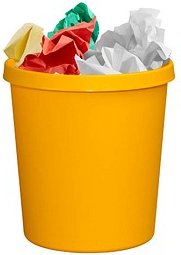 helit Papierkorb 18,0 l gelb, 1 St.