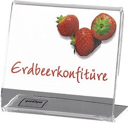 SIGEL Tischaufsteller DIN A9 quer einseitig, 10 St.