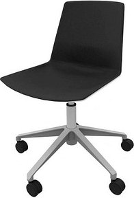 Quadrifoglio Besucherstuhl Clue OCLUEA01 BA B01/028 schwarz, weiß Stoff