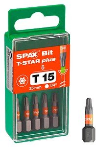 SPAX® Bit T15 T-STAR Plus, 5 St.