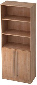 Thumbnail - HAMMERBACHER Regalschrank Orbis, V7700/N/N/RE nussbaum 80,0 x 42,0 x 200,4 cm, 1 St.