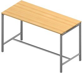 Quadrifoglio Stehtisch Creo buche rechteckig, 4-Fuß-Gestell alu, 180,0 x 80,0 x 107,0 cm