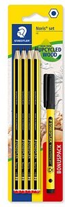 STAEDTLER Noris® Bleistifte HB schwarz/gelb, 1 Set