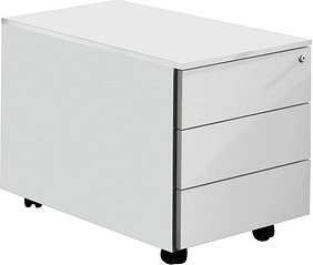 Kerkmann Yukon Rollcontainer lichtgrau 3 Auszüge 42,0 x 80,0 x 54,0 cm