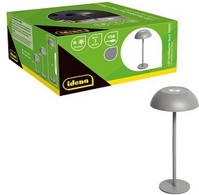 Idena Tango Touch Tischlampe grau
