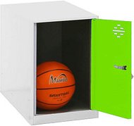 Thumbnail - Simonrack Spind SIMONLOCKER DISM weiß, grün 8425437117657, 1 Schließfach 40,0 x 50,0 x 47,5 cm