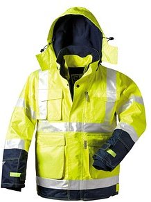 elysee® unisex Warnjacke BENJAMIN gelb, marine Größe XL