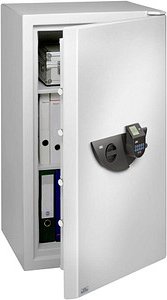 BURG WÄCHTER Tresor WS Office 824 E FP Sicherheitsstufe 2 nach EN 1143-1 mit Feuerschutz lichtgrau 64,1 x 55,5 x 109,6 c...