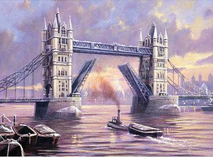 PRACHT® Creatives Malen-nach-Zahlen Tower Bridge mehrfarbig