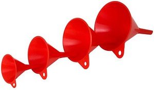 hünersdorff Trichter HD-PE Set 4-teilig rot