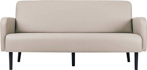 Thumbnail - meet powered by PAPERFLOW 3-Sitzer Sofa LISBOA weiß schwarz Kunstleder 176,0 x 81,5 x 83,0 cm, 1 St.