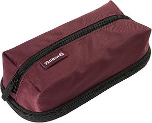 Thumbnail - Pelikan Schlampermäppchen Quattro Twill bordeaux, 22,3 x 11,0 cm