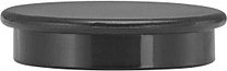 Magnete schwarz, Kunststoff Ø 2,4 x 0,63 cm, 10 St.