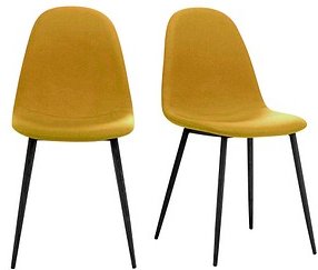 2 meet powered by PAPERFLOW Schalenstühle MUST CHMUSTX2.01.20 gelb Stoff