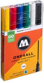 Thumbnail - MOLOTOW One4All Acrylstifte farbsortiert 2,0 mm, 6 St.